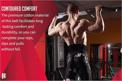 RIMSports Dip Belt For Weight Lifting - Weighted