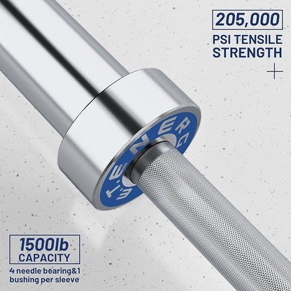 7ft Olympic Barbell Bar 45LB Load 1500-lbs Capacity Available 2" Olympic