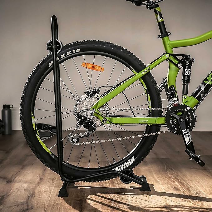 BikeHand Bike Floor Stand Parking Rack Stand - for 24"-29" Mountain MTB & Road Bikes Bicycles Indoor Outdoor Garage Storage - Classic for 2 Bikes