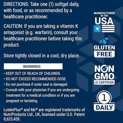 Life Extension Once-Daily Health Booster, Vitamins E, K1 & K2, phospholipids, Fat-Soluble nutrients for Eye Health, Bone Health, Heart Health, Gluten-Free, 1 Daily, Non-GMO, 30 softgels