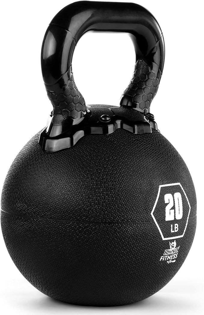 Champion Sports Rhino Kettlebell Rubber Weights