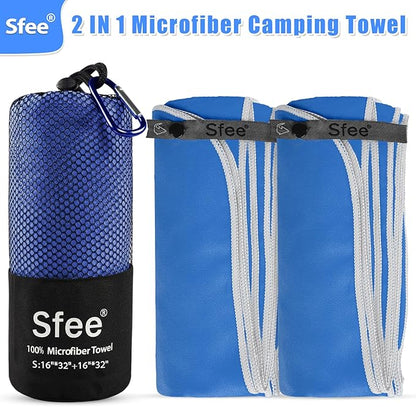 Sfee 2 Pack Microfiber Travel Towel