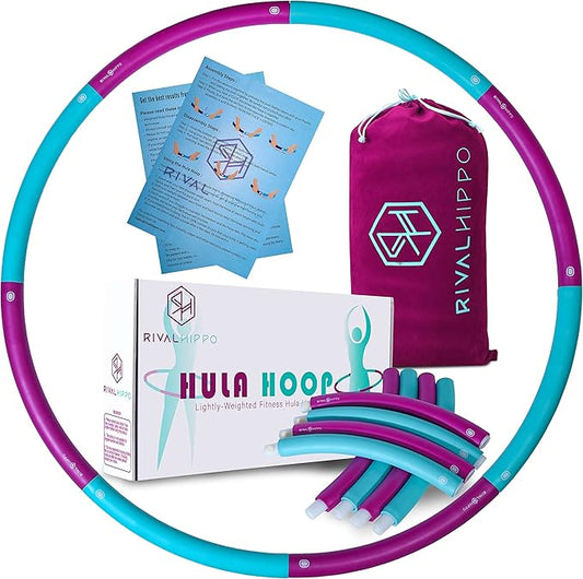 Detachable and Adjustable Weighted Hula Hoop for Adult 8 Push-to-Connect 3.04 Pounds, 36 Inches)