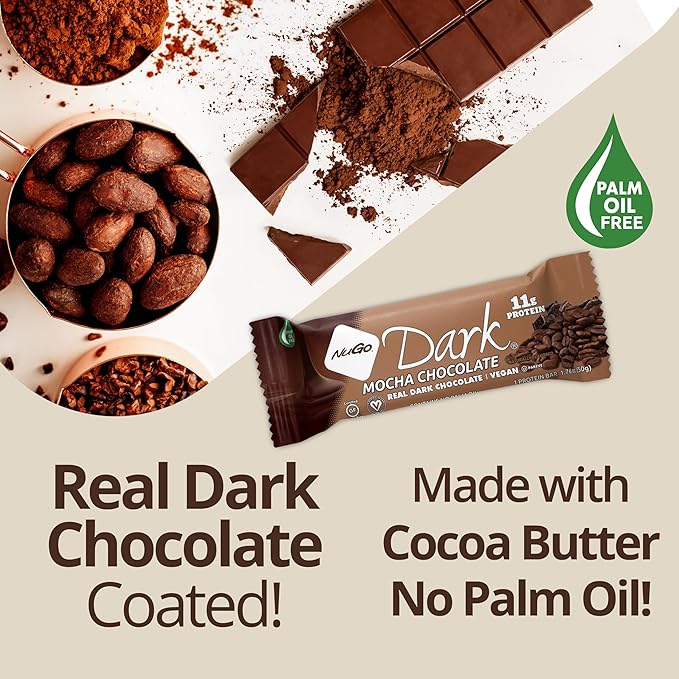NuGo Dark Variety - Pretzel with Sea Salt 12 Bars & Dark Coconut 12 Bars, Vegan, 200 Calorie, Gluten Free, 24 Count