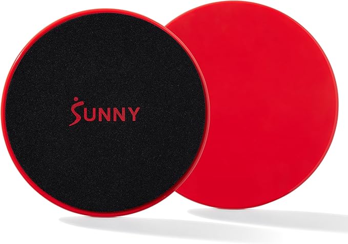 Sunny Health & Fitness Dual Sided Core Exercise Disk for Carpet or Hardwood Floors, Lightweight and Portable, Perfect for Abdominal, Core Workouts, Cardio, and Low Impact