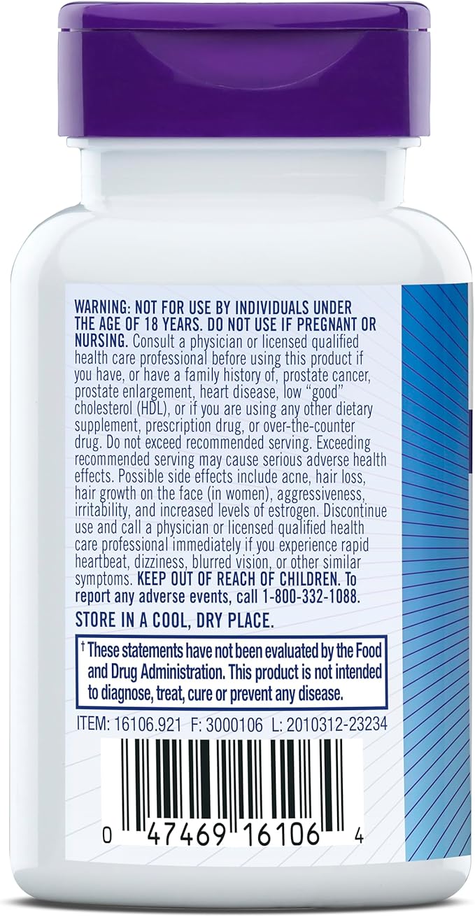 Natrol Mood & Stress DHEA 50mg With Calcium, Dietary Supplement for Balance of Certain Hormone Level and Mood Support, 60 Tablets, 60 Day Supply