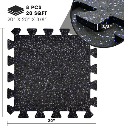 Yes4All Rubber Gym Flooring for Home Gym 0.56" Thick