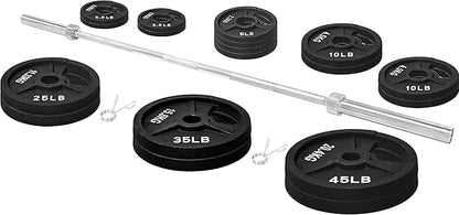 Signature Fitness Olympic 2-Inch Cast Iron Plate Weight