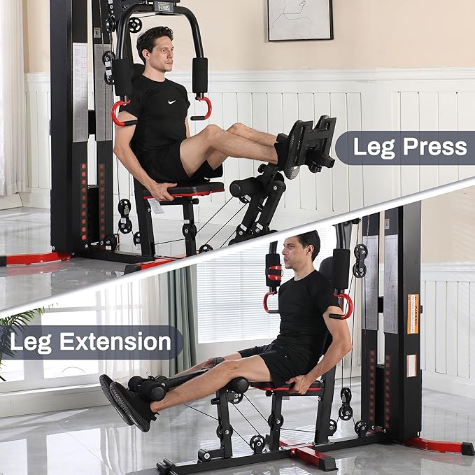 Home Gym, Workout Equipment with Leg Press, Exercise