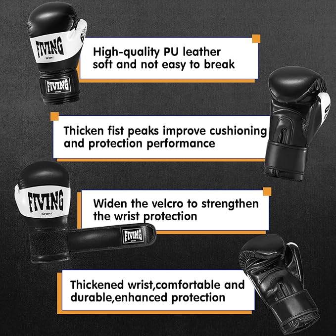 FIVING Kids Boxing Gloves, Youth Training Gloves, Sparring for Punching Bag, Kickboxing, Muay Thai, MMA
