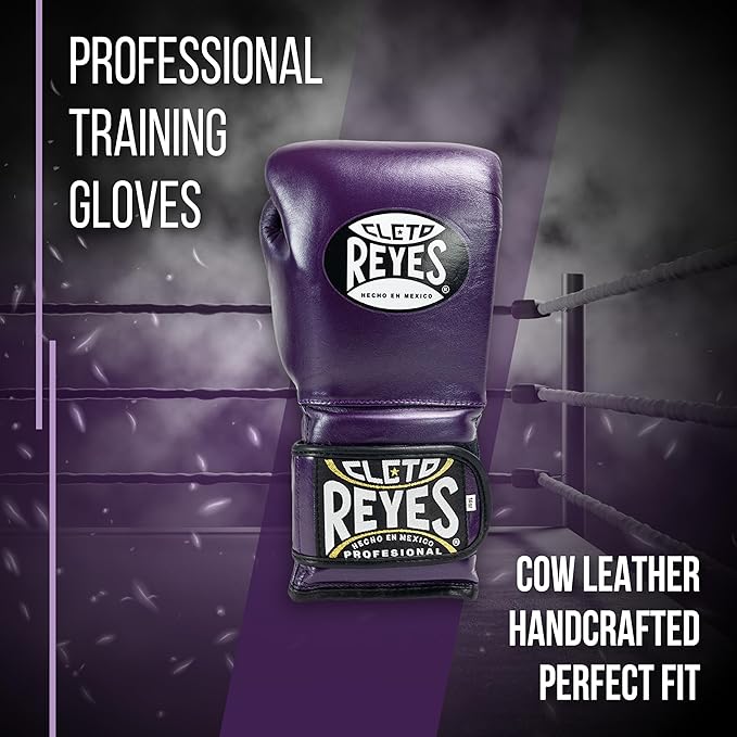 CLETO REYES Training Gloves with Leather Strap & Attached Thumb and Hook & Loop Closure