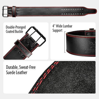 DMoose Fitness Weight Lifting Belt for Men and 5mm Thick