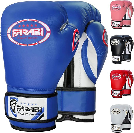 Farabi Sports Kids Boxing Gloves 4, 6, 8-oz Boxing Gloves for Kids Junior Boxing Gloves Youth Boxing Gloves Boys and Girls Boxing Training Gloves for MMA Muay Thai & Punching Bag