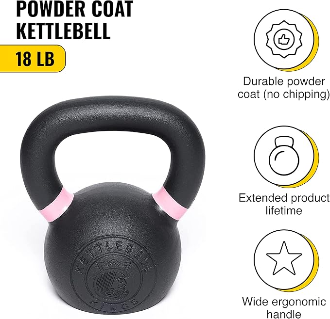 Kettlebell Kings Powder Coated Kettlebell Weights - 9-97