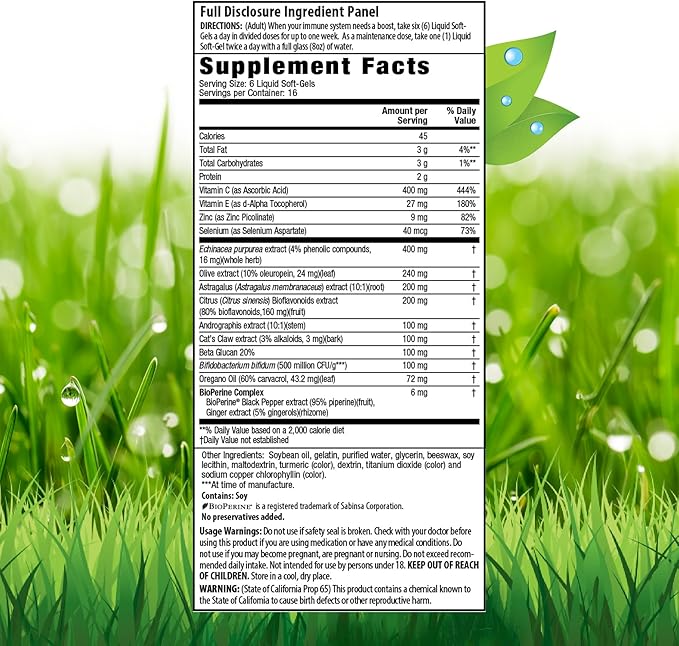 Irwin Naturals Immuno-Shield - 100 Liquid Softgels, Pack of 2 - All Season Wellness for Body's Natural Defense System - 32 Total Servings