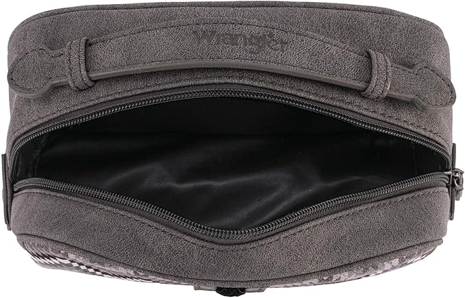 Wrangler Makeup Pouch Bag Mini Western Toiletry Purse Cosmetic Organizer Paisley Travel Pouch for Women