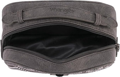 Wrangler Makeup Pouch Bag Mini Western Toiletry Purse Cosmetic Organizer Paisley Travel Pouch for Women