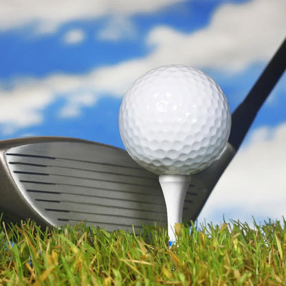 CHAMPKEY Premium Wood Golf Tees 200 Count - 3 Line Marking System Golf Wood Tees - Achieve Consistent and Long Distance Shot