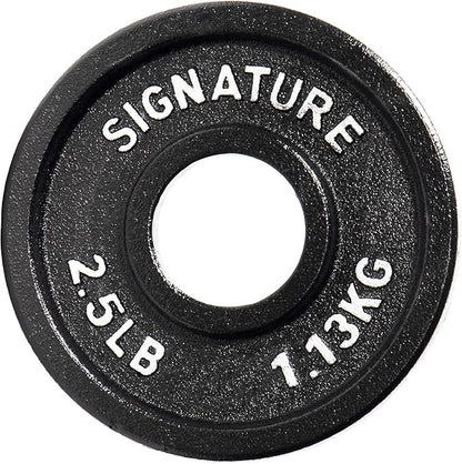 Signature Fitness Deep Dish 2-Inch Olympic Cast Iron