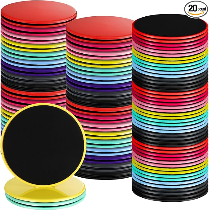 Jenaai Core Sliders Bulk Exercise Glider Discs Gifts