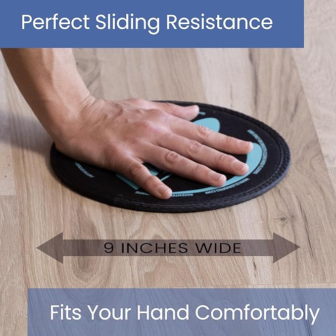 Gliding Discs for Working Out - Exercise Sliders 1 Pair, 4 Streaming