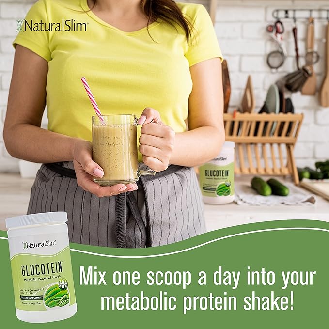 NaturalSlim Resistant Starch with Organic Green Banana Flour and Pea Starch Blend - Non-GMO & Gluten Free - Metabolism & Gut Health Support - 16 Servings
