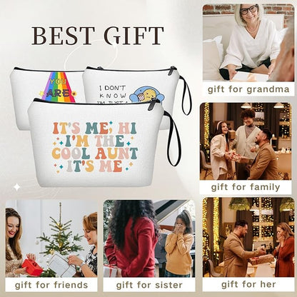 Aunt New Auntie Appreciation Birthday Gift Ideas from Niece Makeup Bag Its Me Hi Im the Aunt Its Me