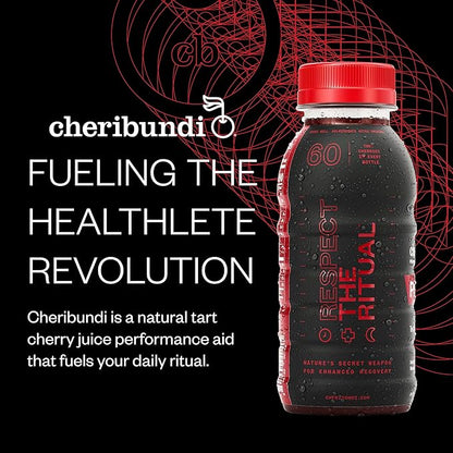 Cheribundi 100% PURE Tart Cherry Juice, No Sugar added - Pro Athlete Post Workout Recovery - Fight Inflammation and Support Muscle Recovery - 8 oz, 12 Pack