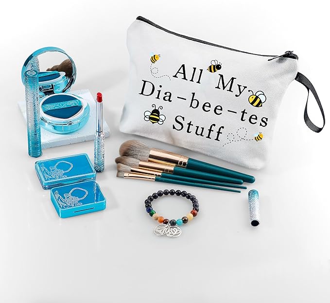 Diabetic Gifts,Medicine Pouch,Makeup Bag Cute,Pill Pouch Bags,Bag Full Of Drugs,Diabetic Bags,Travel Cosmetic Bag,Diabetes Accessories,Christmas Gifts for Women