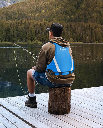 Owntop Swim Vest for Adults | Unrestricted Arm Movement | Extra-Large Pockets | Super-Thin | Kayak, Boating, Fishing