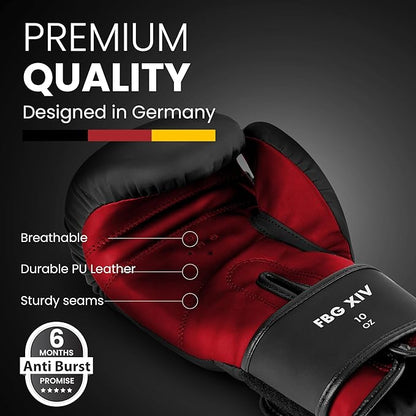 FIGHTR® Boxing Gloves - Maximum Protection & Stability | Boxing Gloves for Boxing, MMA, Muay Thai & Kickboxing | Sizes 8-16 oz, Includes Carry Bag