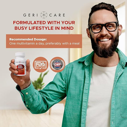 GeriCare One-Daily Multi-Vitamin Tablets Dietary Suplement 100 Count (Pack of 1)