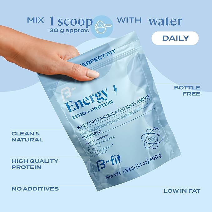Whey Zero Protein 600 gr - Chocolate Puffs Flavor - High Purity and Concentration Amino Acids - Easy Absorption - Low in Fat and Carbohydrates -17 Servings
