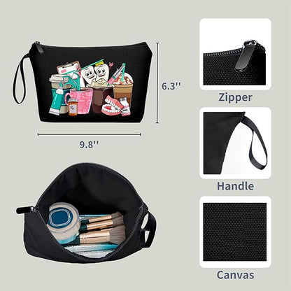 Dental Hygienist Gifts - Small Cosmetic Bag, Perfect for Women & Teen Girls - Birthday &