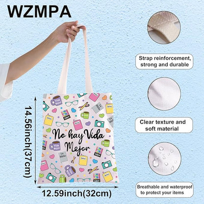 WZMPA JW Pioneer Cosmetic Makeup Bag JW Spanish Pioneer Gifts No Hay Vida Mejor Zipper Pouch Bag For Women Girls (No Hay Vida TG)