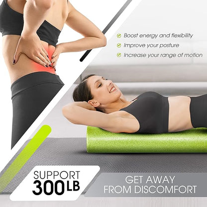 Yes4All High-Density Foam Roller for Back Pain Relief 12, 18, 18, 24, 24, 36 36 inch