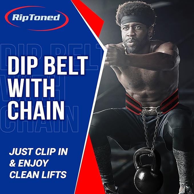 Rip Toned Dip Belt for Weight lifting 36" Heavy