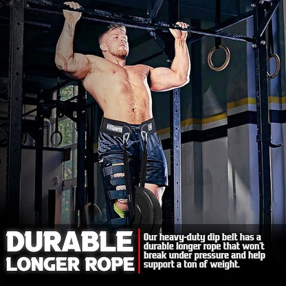 RIMSports Dip Belt For Weight Lifting - Weighted