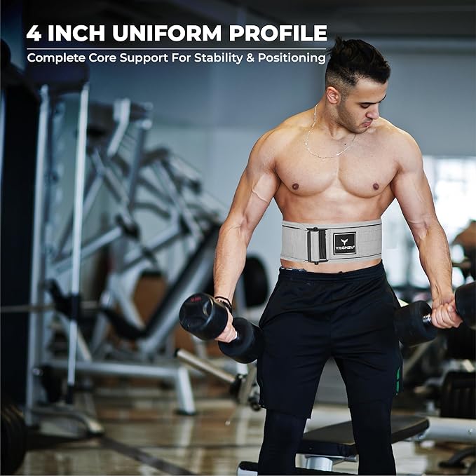 Quick Locking Weight Lifting Belt - Adjustable Lifting 4 inch