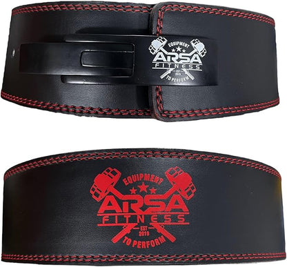 Arsa Fitness Weightlifting Adjustable Lever Belt for Men 10MM Thickness 4" Width