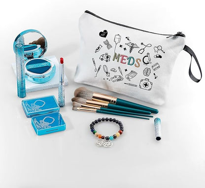 Medical Bag,Doctor Gifts,Meds Cosmetic Make Up Bag,Medicine Bag for Traveling,Doctor Gifts for Women,Gifts for Teen Girls,Friendship Gifts for Women