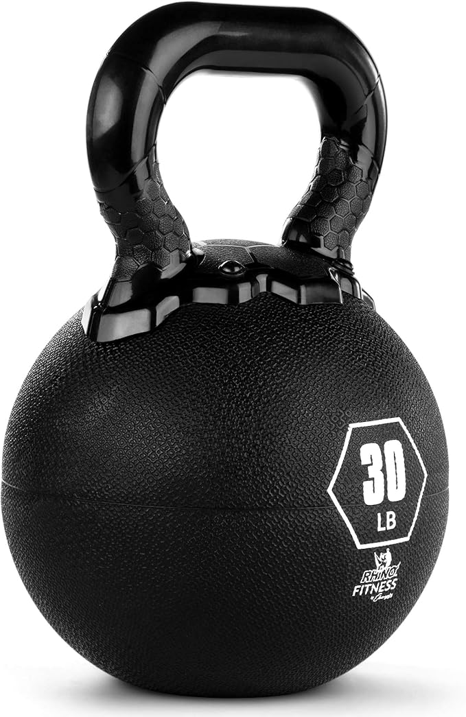 Champion Sports Rhino Kettlebell Rubber Weights