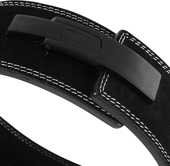 Weight Lifting Lever Belt Cowhide Gym Leather Belt 10mm Powerlifting