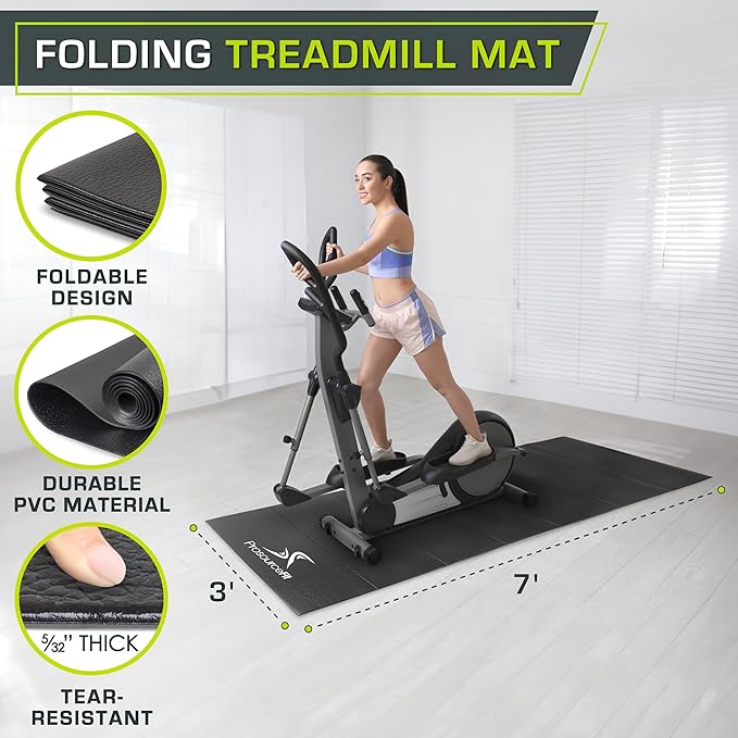 ProsourceFit Exercise Equipment & Treadmill Mat High Density 3 x 6.5-feet