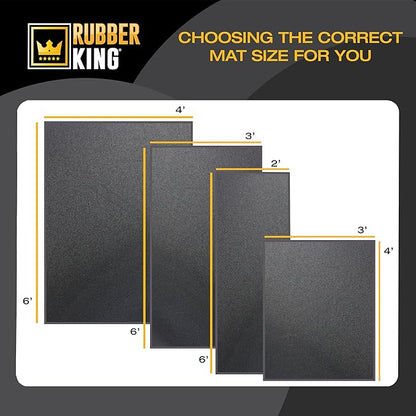 Rubber King Multi-Purpose Exercise Mat - 100% Recycled