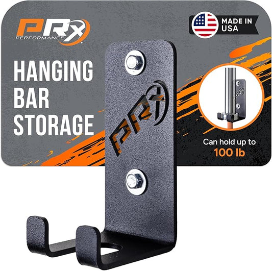 PRx Performance Wall-Mounted Barbell Rack - Space-Efficient Barbell