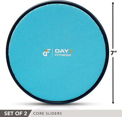 Core Sliders by Day 1 Fitness 2 Black/Mint,