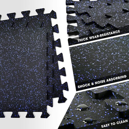 Yes4All Rubber Gym Flooring for Home Gym 0.56" Thick