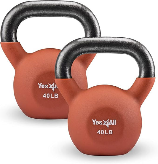 Yes4All Neoprene Coated/Adjustable Kettlebell & Kettlebell Sets -