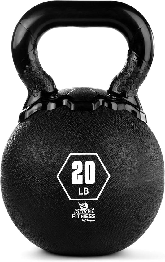 Champion Sports Rhino Kettlebell Rubber Weights